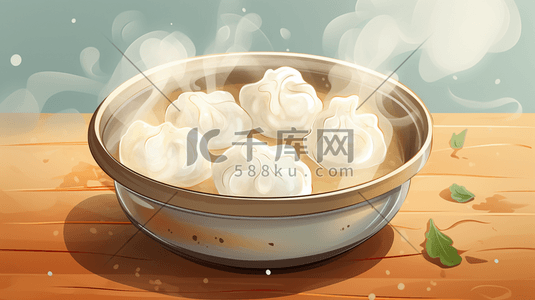 中国传统面食美食插画13