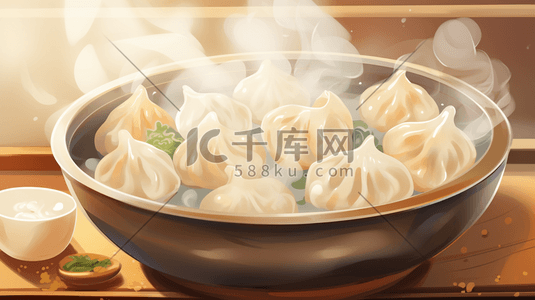 中国传统面食美食插画9