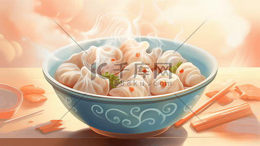 中国传统面食美食插画3