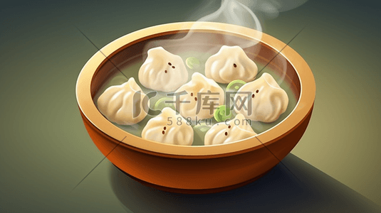 中国传统面食美食插画12