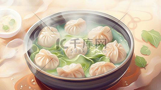 中国传统面食美食插画20