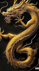 深v插画图片_中国龙牧医龙元素插画海报