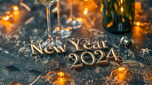 2024新年快乐迎新年素材