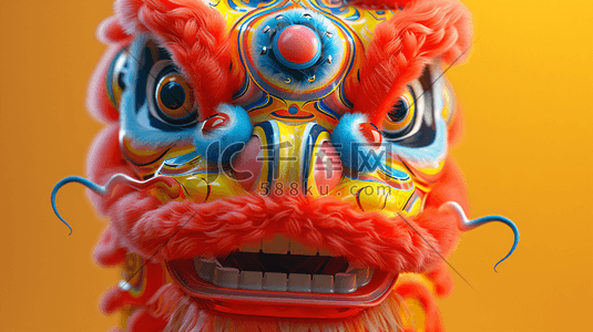 传统节日舞狮背景9