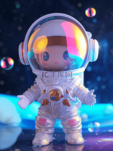卡通小孩子穿宇航员服装的插画17