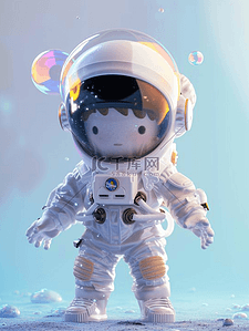 卡通小孩子穿宇航员服装的插画14