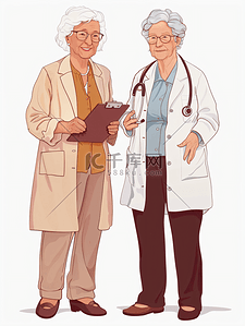 女护工记录老人健康状况