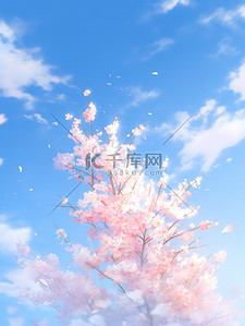 粉色樱花树浪漫春天图片