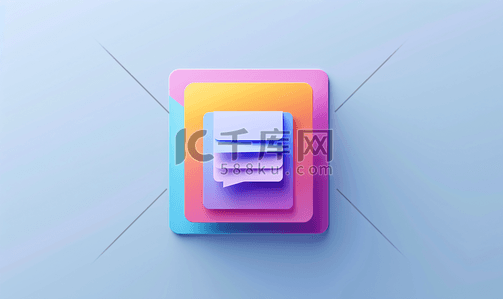 软件插画图片_极简彩色文件图标5