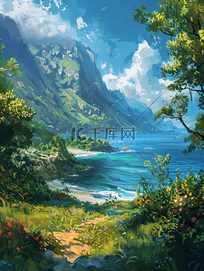 跃插画图片_最好的我们风景