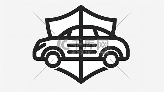图标插画图片_汽车保险图标符号6