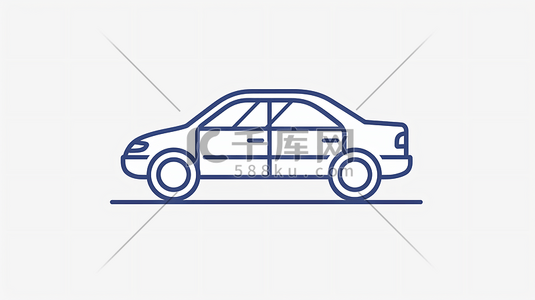 数学图标插画图片_汽车保险图标符号4