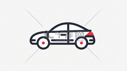 数学图标插画图片_汽车保险图标符号7