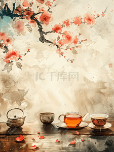 茶文化pp插画图片_茶艺茶道茶文化
