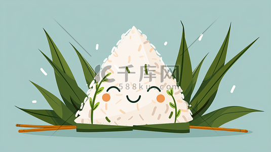 端午节传统美食粽子插画7