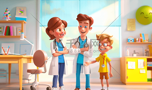 牙医插画图片_灰色背景上X射线的牙医
