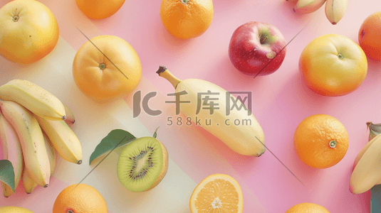 西柚西柚插画图片_夏季综合新鲜水果水彩插画