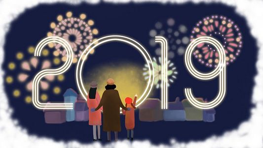 元旦插画_元旦图片素材