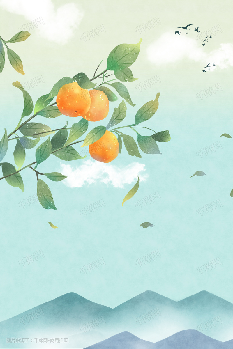 24节气之寒露节气插画