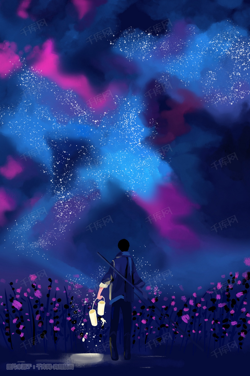 治愈系天空星空情感