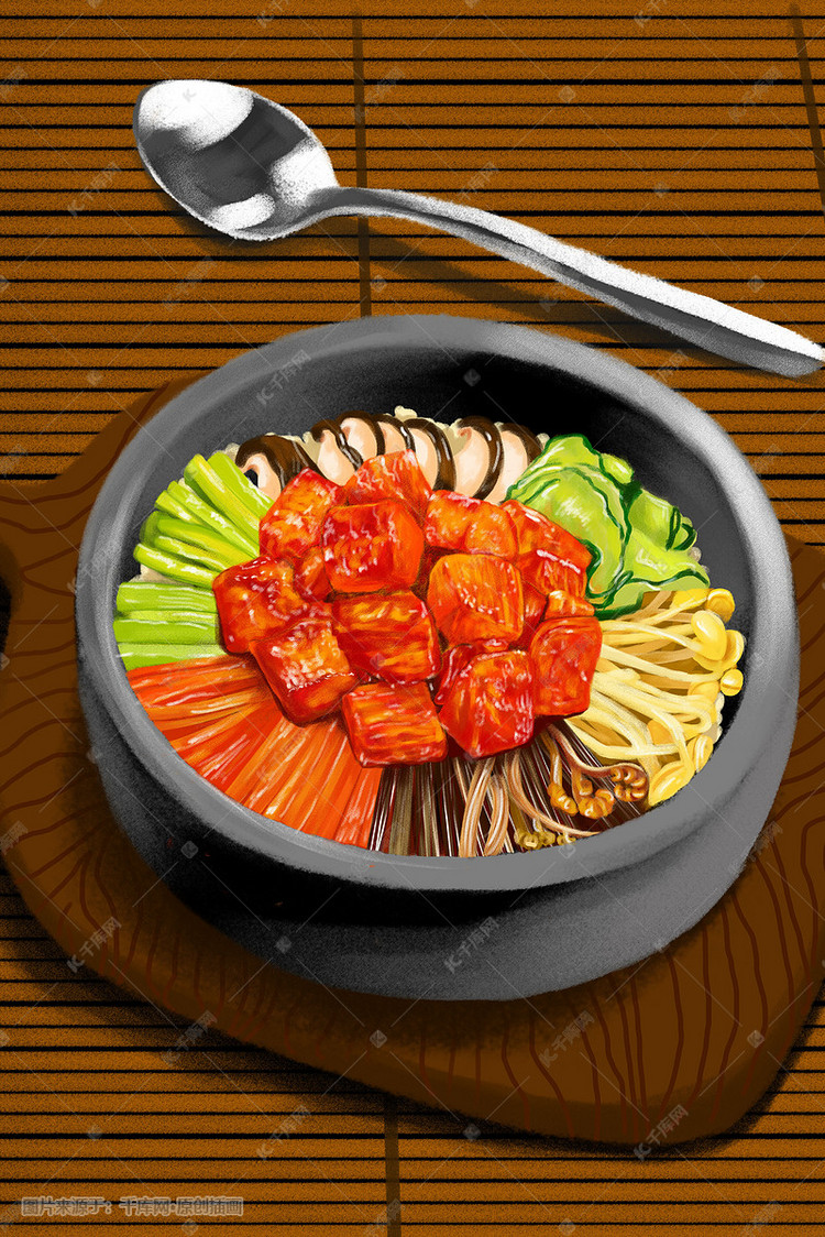 都市美食石锅拌饭