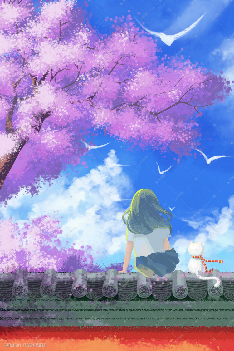 动画樱花图片唯美 动画樱花图片唯美画法