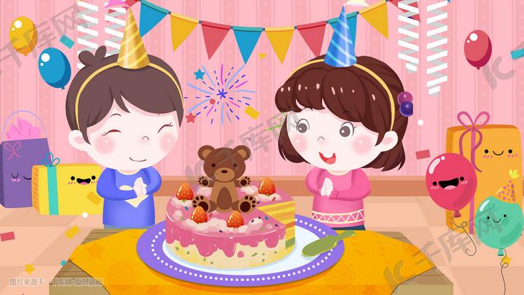 生日生日快乐蛋糕 聚会派对孩子