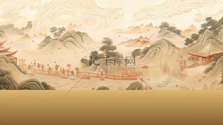 中国古代风景长卷轴绘画9