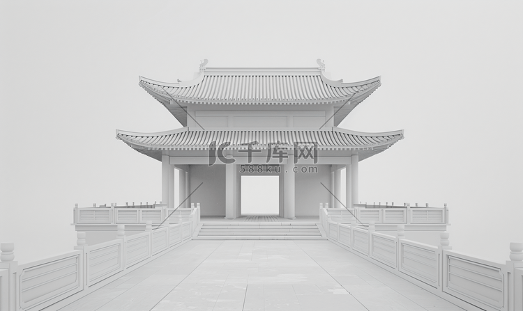 中国风极简设计建筑