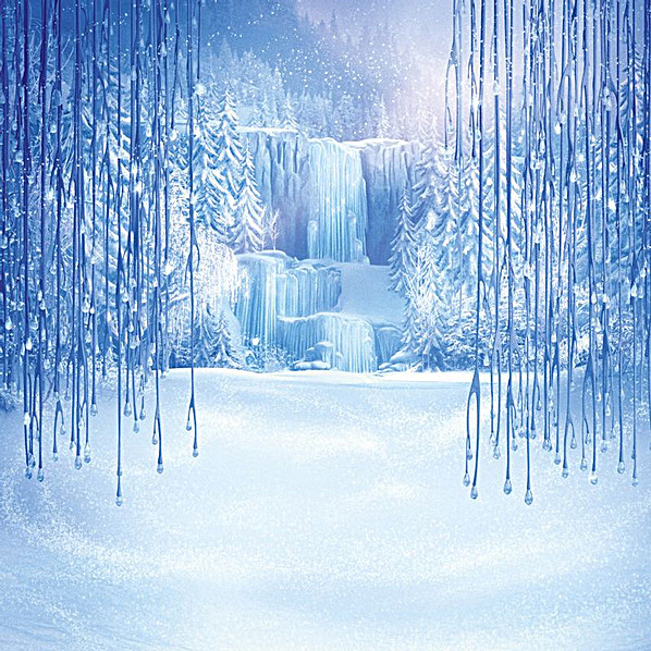 梦幻雪景主图背景图片免费下载_主图/直通车/psd_千库
