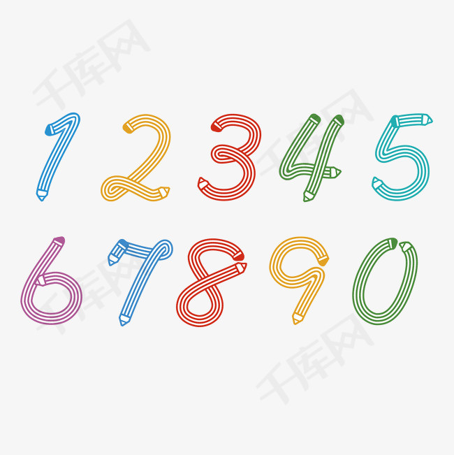                     卡通数字