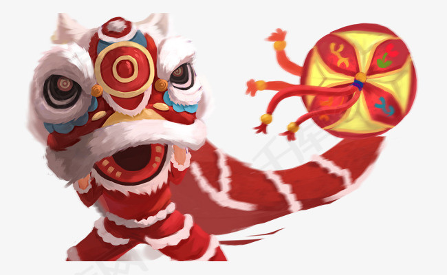 春节新年喜庆舞龙舞狮素材图片免费下载_高清psd_千库