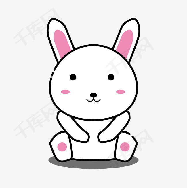 六一儿童节可爱卡通兔子
