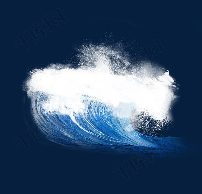 白色浪花大海水浪                                            波浪