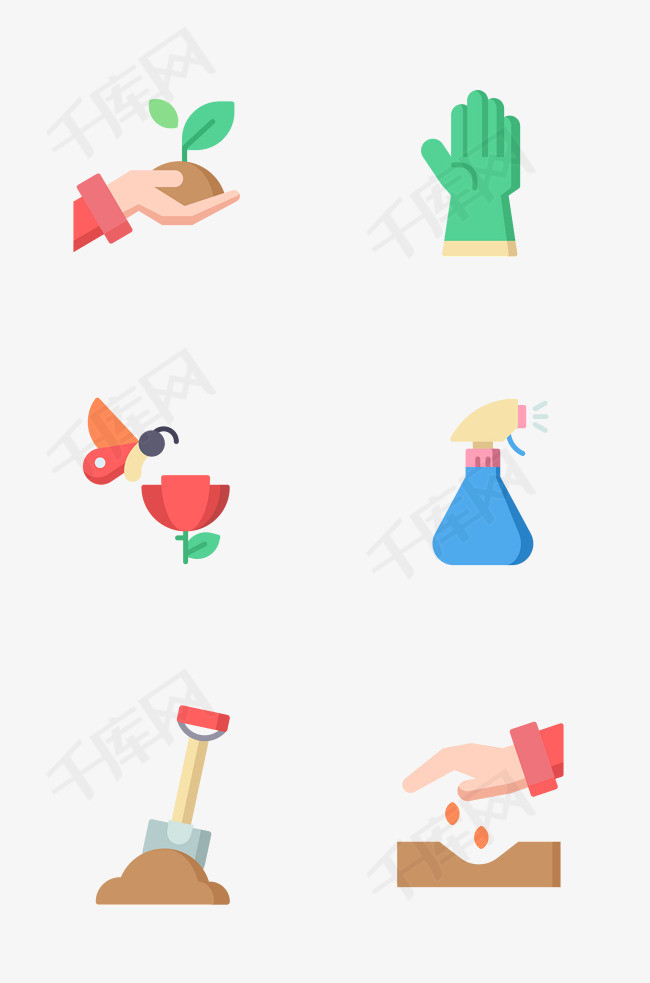 辛勤的劳动相关插画图标