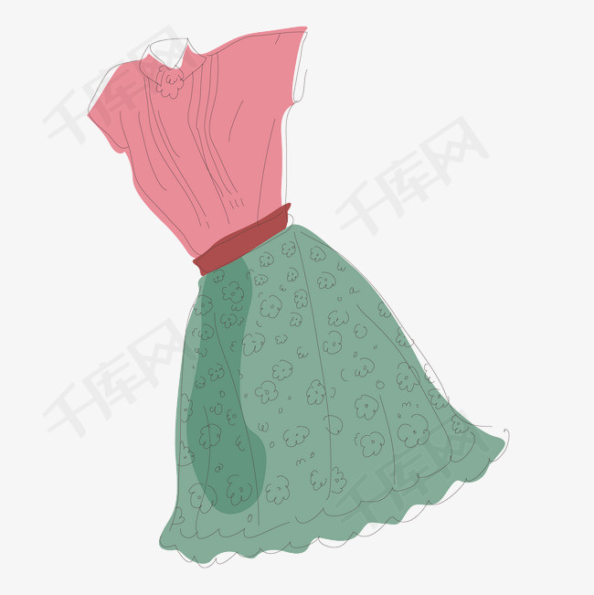 女士服装装饰元素女士手绘衣服手绘衣服衣服图案女士衣服衣服装饰衣服