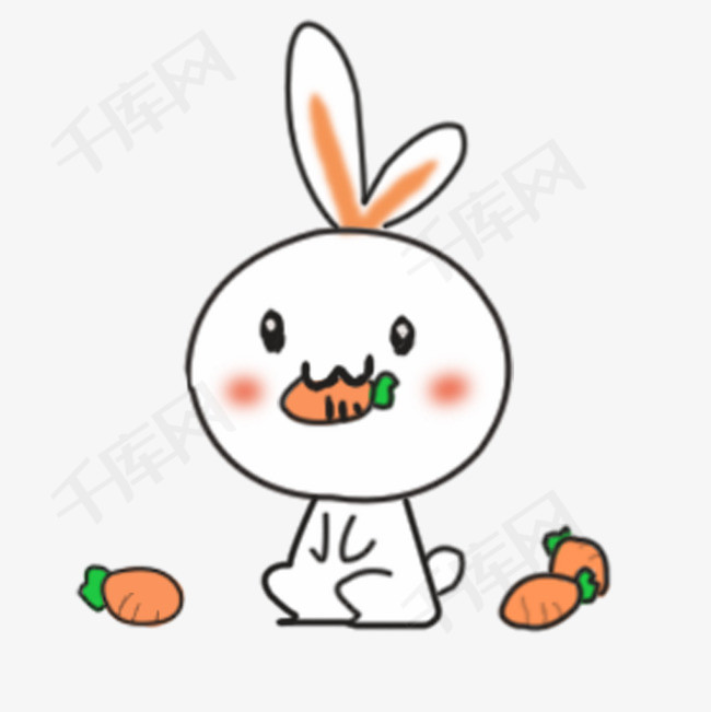 卡通兔子                                            可爱表情