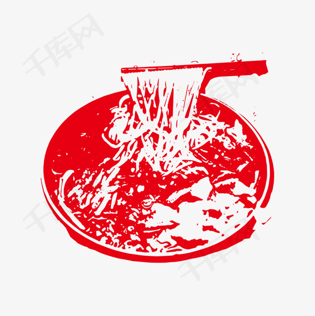 柳州螺蛳粉线描稿下载