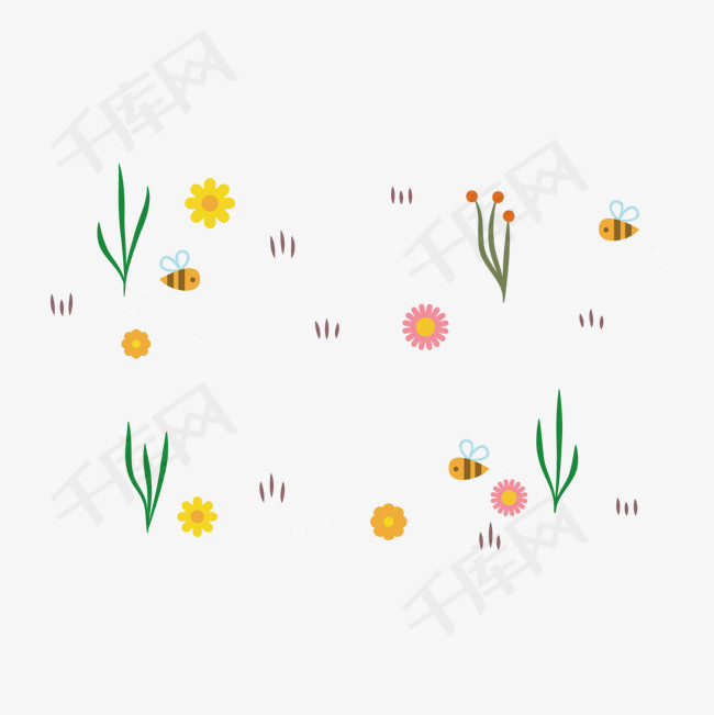 手绘六一装饰点缀小图下载