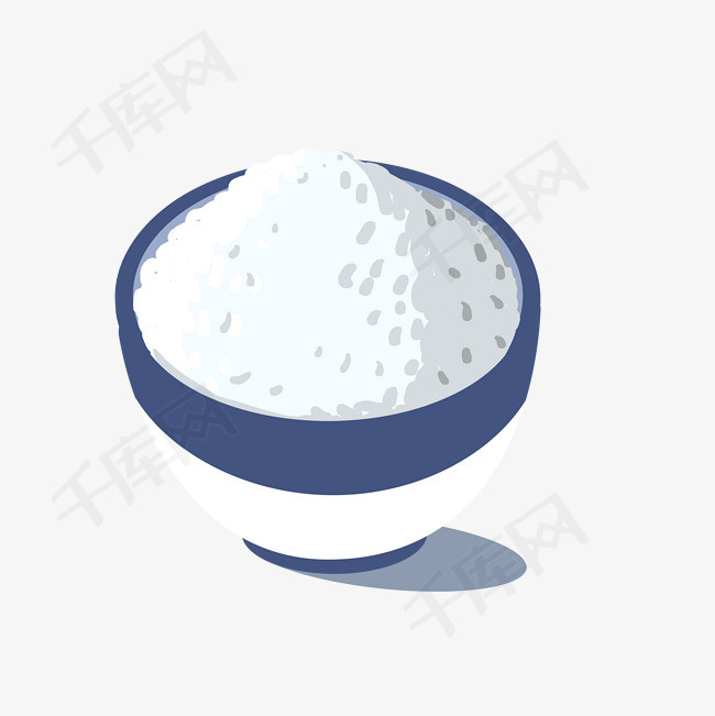 手绘卡通美味米饭