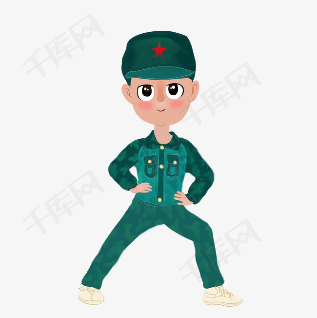 穿军装的军人高清免抠透明图素材图片免费下载-千库网