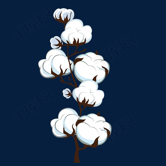卡通棉花矢量免抠图