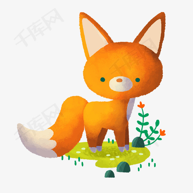 可爱小狐狸卡通手绘