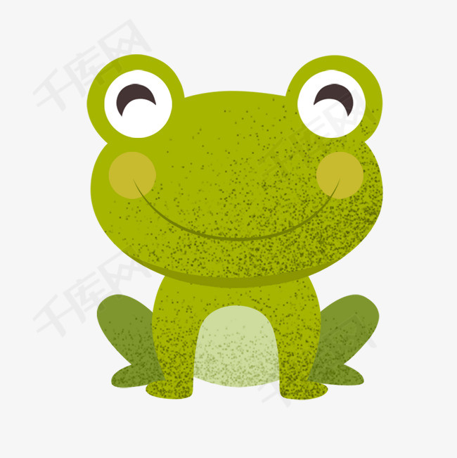 可爱小动物青蛙插画