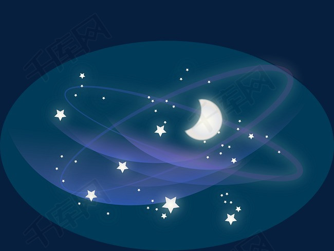 七夕情人节浪漫银河星矢量图