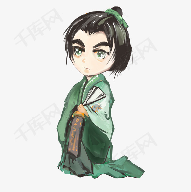 古装风汉服书生插画