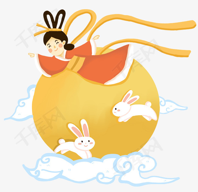 嫦娥奔月中秋节中秋中秋节中秋嫦娥兔子嫦娥吃月饼月饼