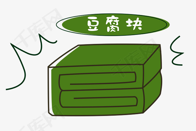军训内务豆腐块手绘元素