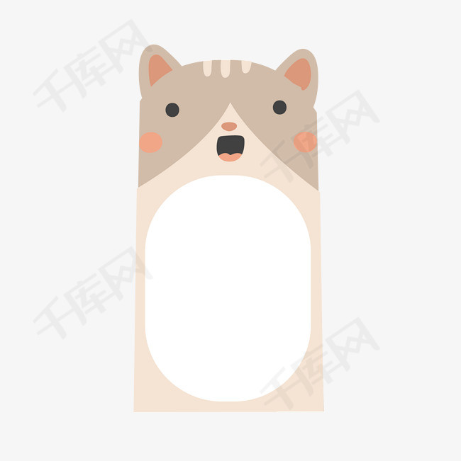 卡片标签书签猫咪小猫装饰