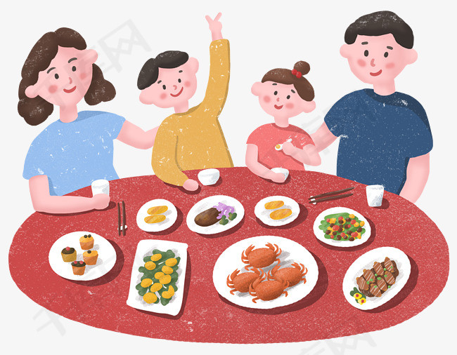 中秋佳节全家幸福团圆中秋